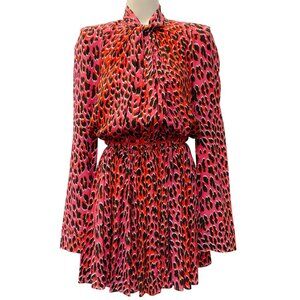 Zadig & Voltaire Rose Leopard Silk Ryde Dress